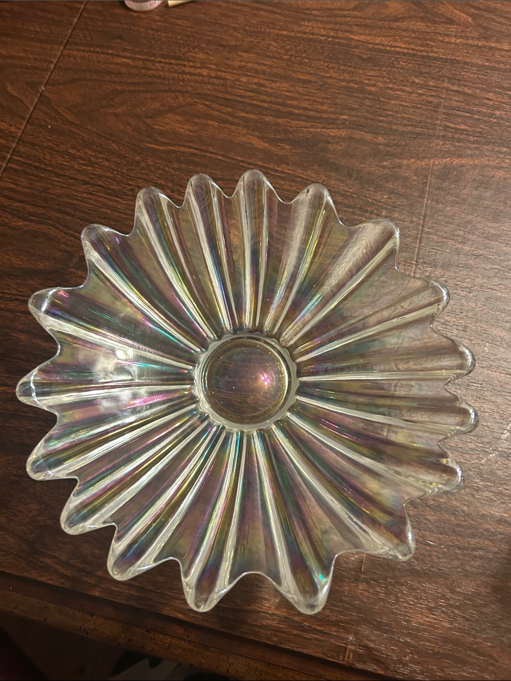 Vintage Federal Iridescent Carnival Glass bowl